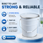 UN 20 Liters Metal Paint Buckets