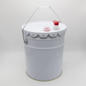 5 Gallon Steel Bucket With Flower Lid